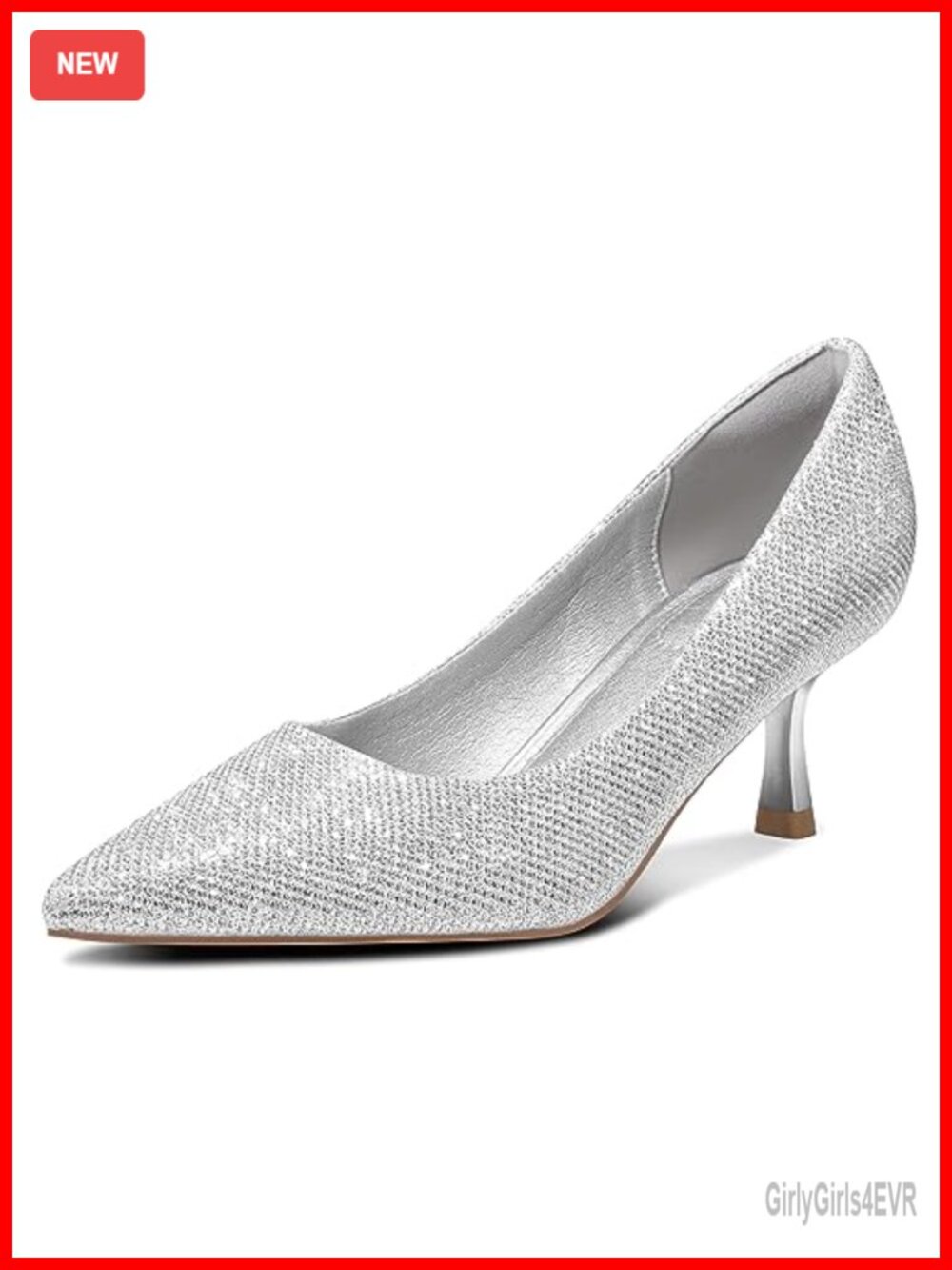 Women's Kitten Heel Pointed Toe Pumps Dress Shoes